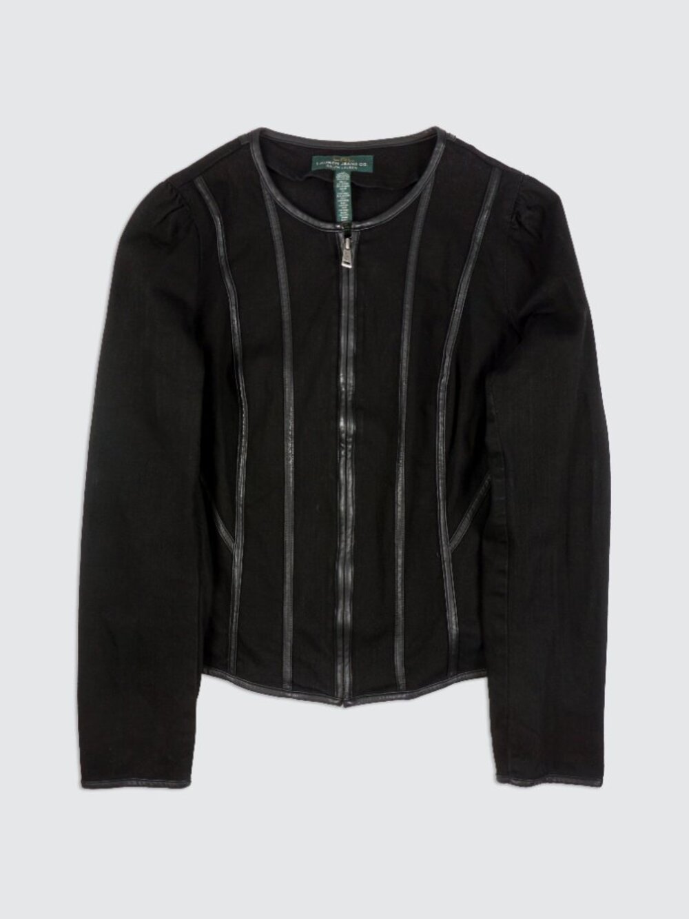LRL Lauren Jeans Co. Ralph Lauren Black Zip Jacket